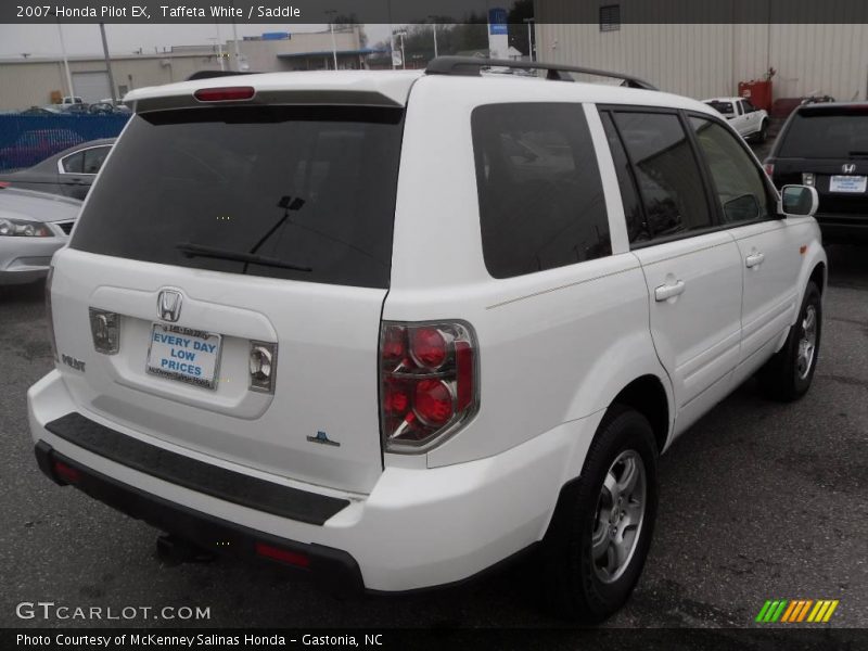 Taffeta White / Saddle 2007 Honda Pilot EX