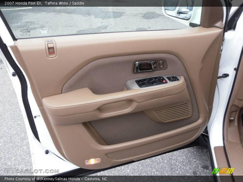 Taffeta White / Saddle 2007 Honda Pilot EX