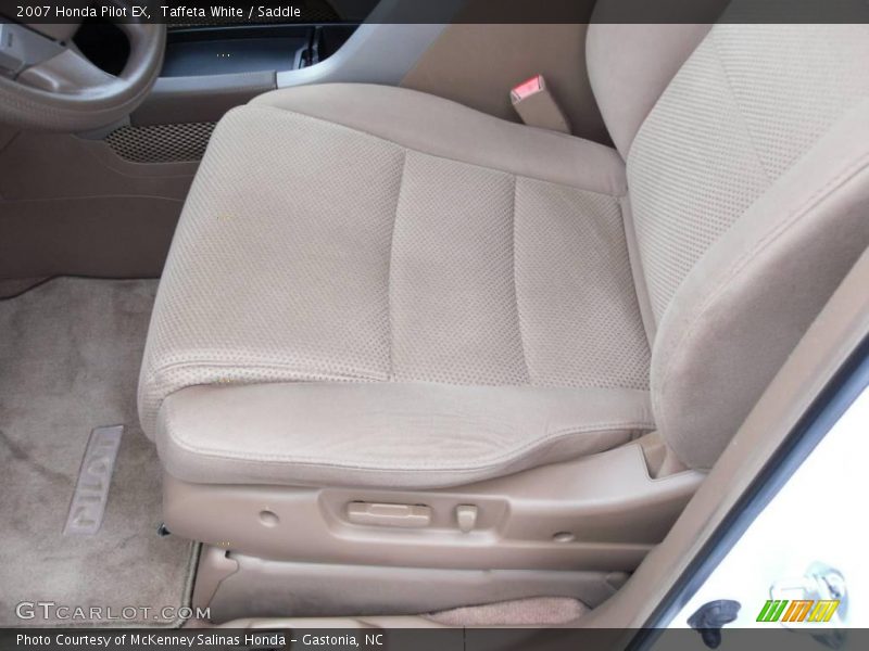 Taffeta White / Saddle 2007 Honda Pilot EX