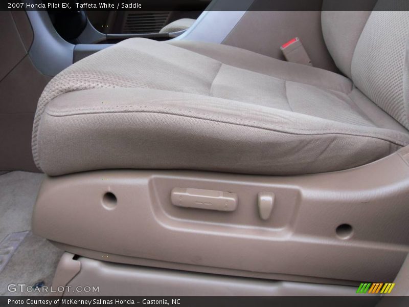 Taffeta White / Saddle 2007 Honda Pilot EX