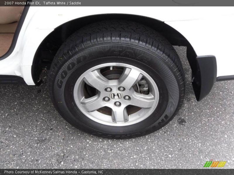 Taffeta White / Saddle 2007 Honda Pilot EX