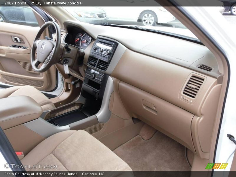 Taffeta White / Saddle 2007 Honda Pilot EX
