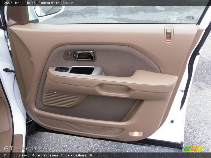 Taffeta White / Saddle 2007 Honda Pilot EX
