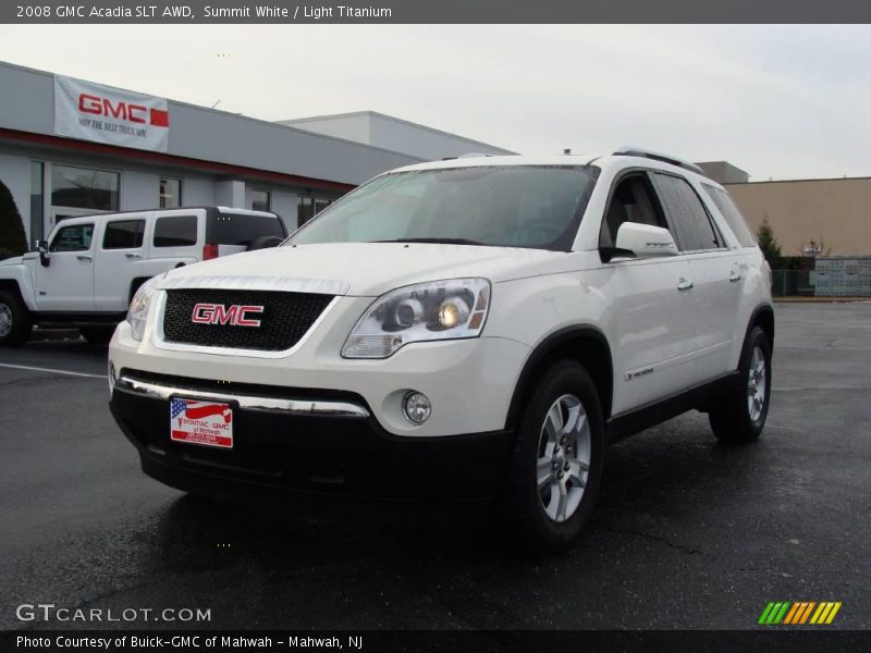 Summit White / Light Titanium 2008 GMC Acadia SLT AWD