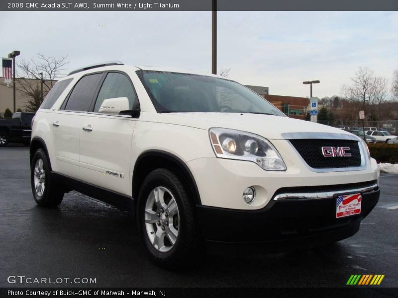 Summit White / Light Titanium 2008 GMC Acadia SLT AWD