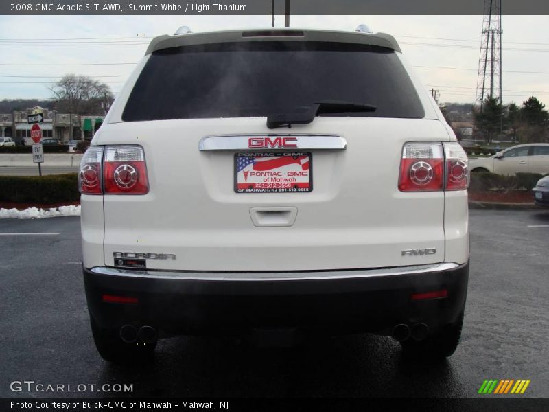 Summit White / Light Titanium 2008 GMC Acadia SLT AWD