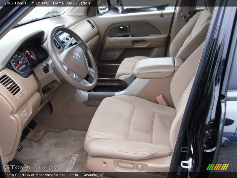 Formal Black / Saddle 2007 Honda Pilot EX 4WD