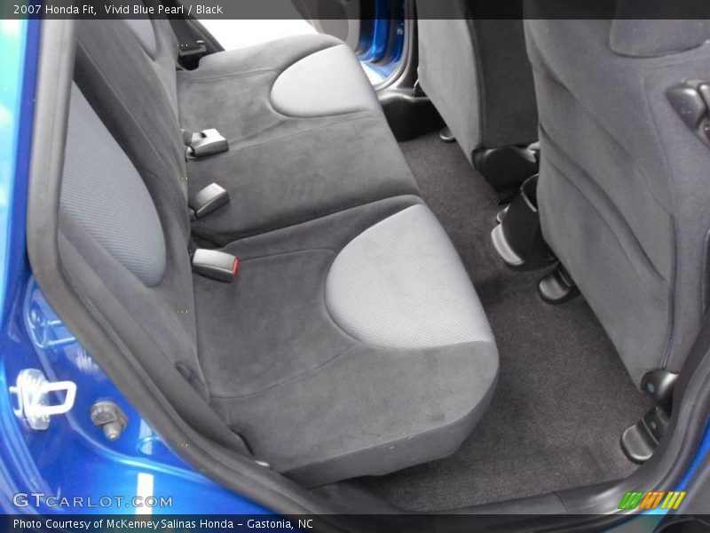 Vivid Blue Pearl / Black 2007 Honda Fit