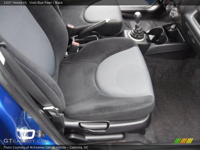 Vivid Blue Pearl / Black 2007 Honda Fit