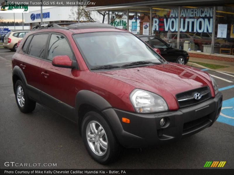 Mesa Red / Gray 2006 Hyundai Tucson GLS V6 4x4