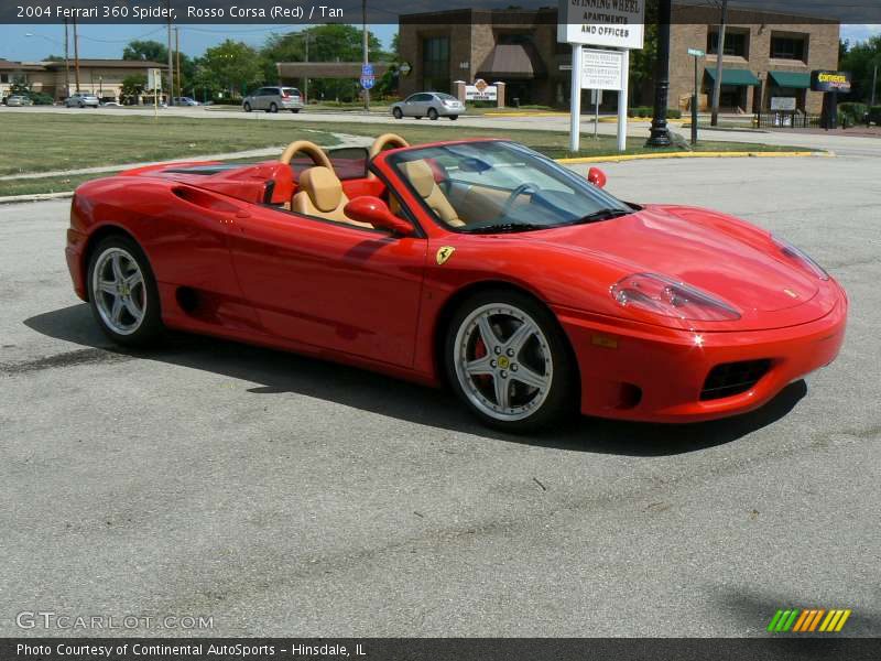 Rosso Corsa (Red) / Tan 2004 Ferrari 360 Spider