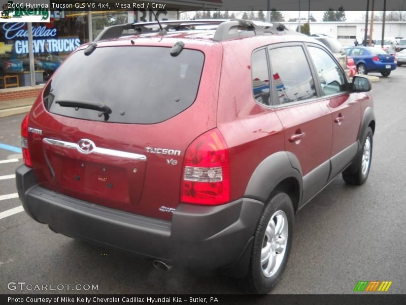 Mesa Red / Gray 2006 Hyundai Tucson GLS V6 4x4