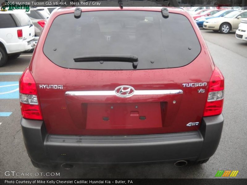 Mesa Red / Gray 2006 Hyundai Tucson GLS V6 4x4