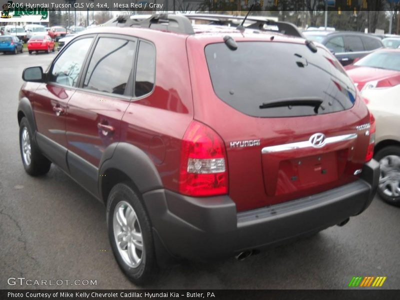 Mesa Red / Gray 2006 Hyundai Tucson GLS V6 4x4