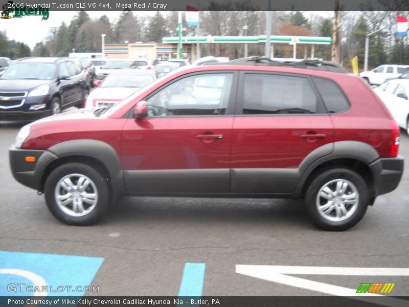 Mesa Red / Gray 2006 Hyundai Tucson GLS V6 4x4