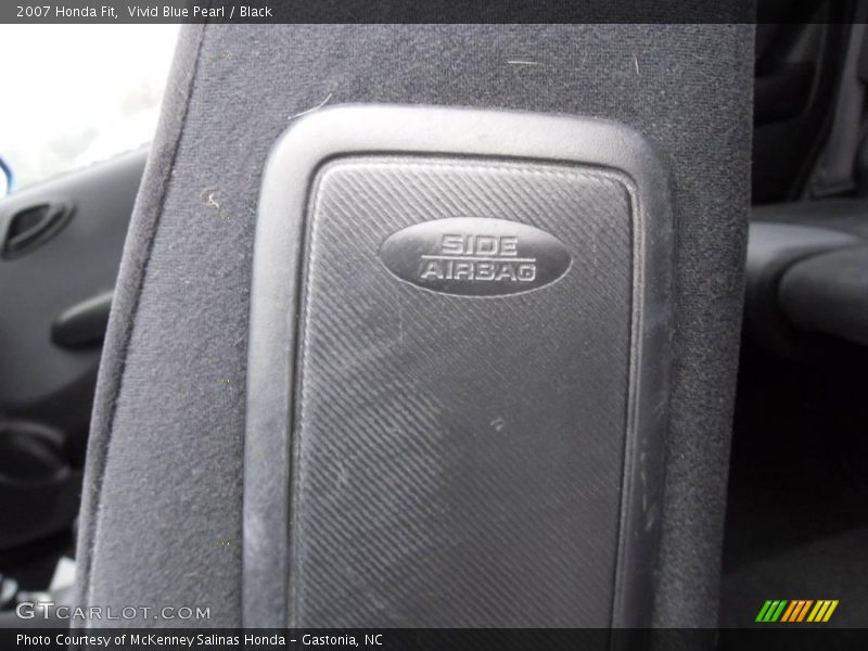 Vivid Blue Pearl / Black 2007 Honda Fit