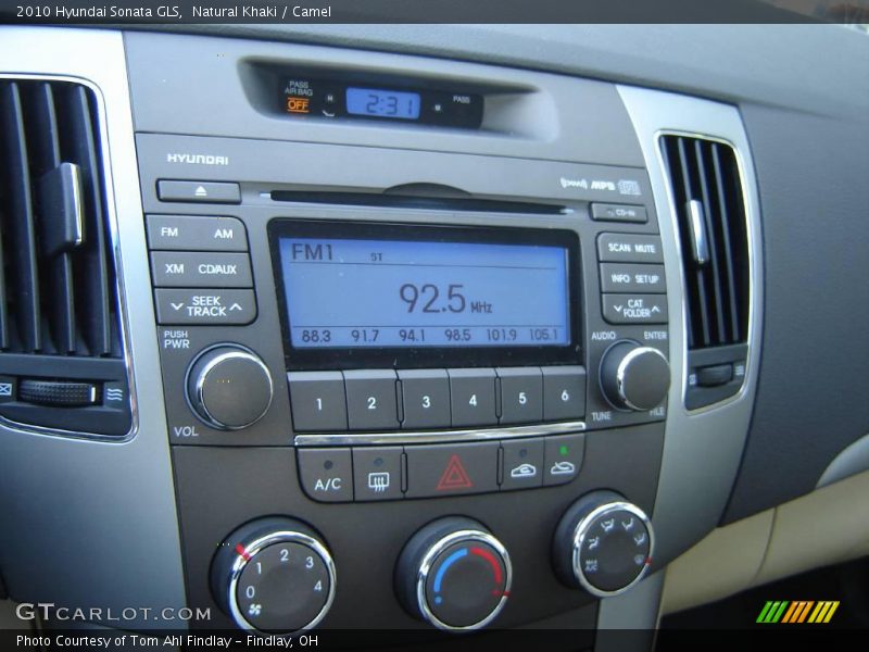 Natural Khaki / Camel 2010 Hyundai Sonata GLS
