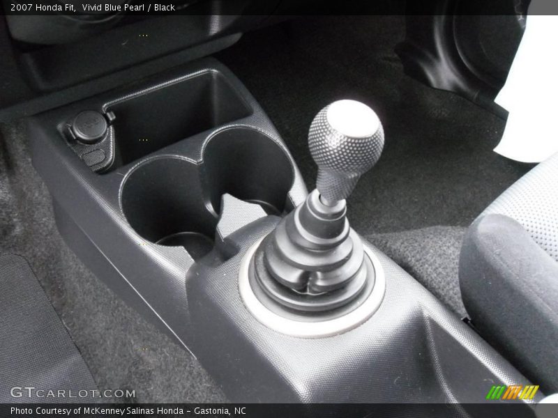 Vivid Blue Pearl / Black 2007 Honda Fit