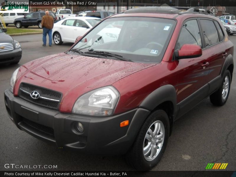 Mesa Red / Gray 2006 Hyundai Tucson GLS V6 4x4