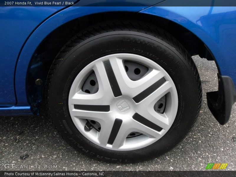 Vivid Blue Pearl / Black 2007 Honda Fit