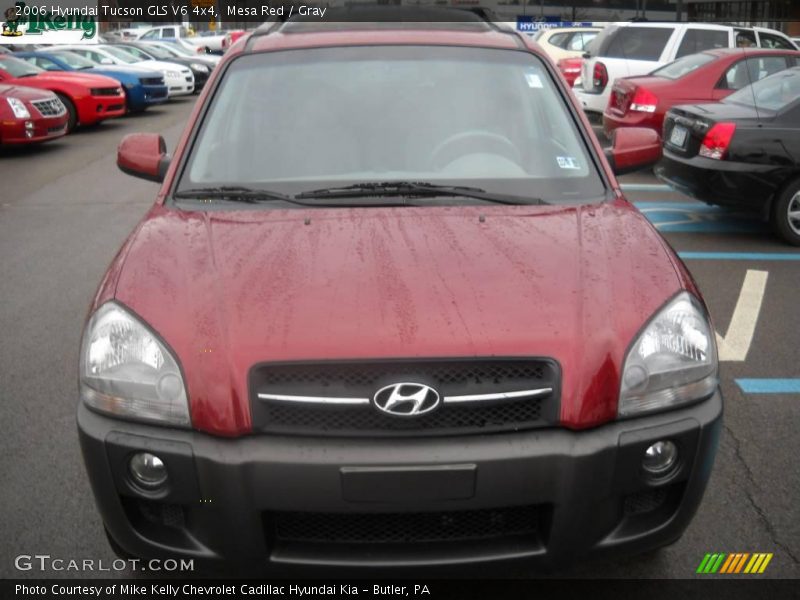Mesa Red / Gray 2006 Hyundai Tucson GLS V6 4x4