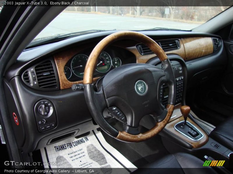 Ebony Black / Charcoal 2003 Jaguar X-Type 3.0