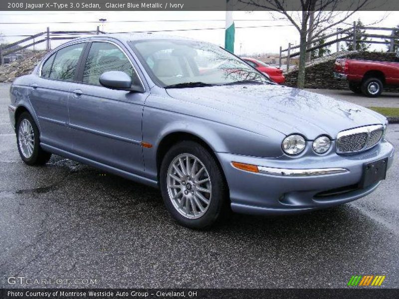 Glacier Blue Metallic / Ivory 2008 Jaguar X-Type 3.0 Sedan