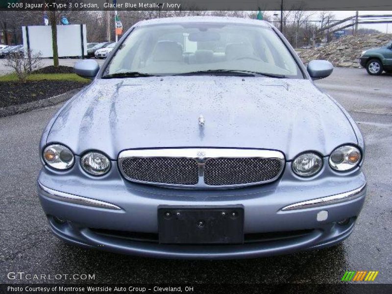 Glacier Blue Metallic / Ivory 2008 Jaguar X-Type 3.0 Sedan