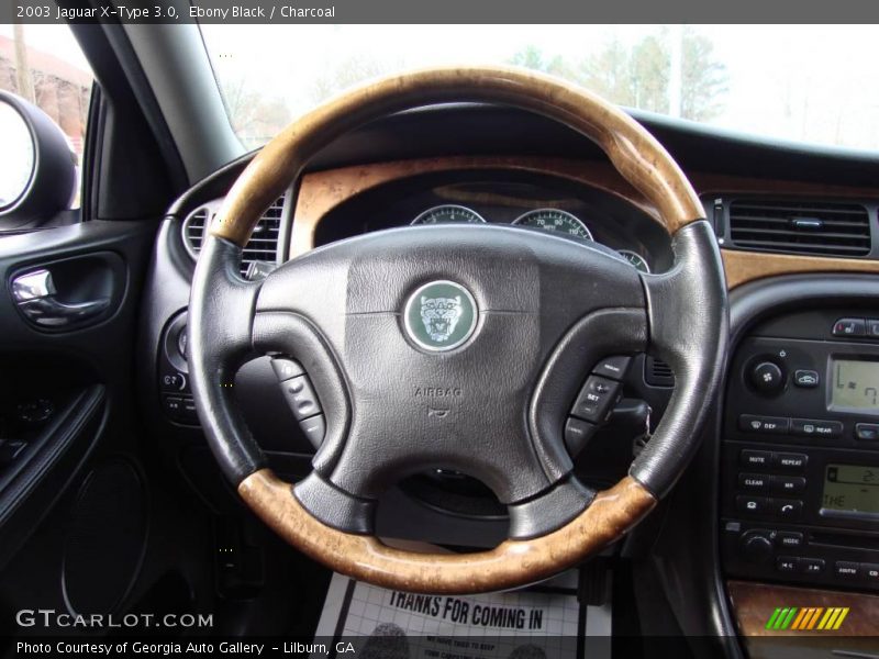 Ebony Black / Charcoal 2003 Jaguar X-Type 3.0