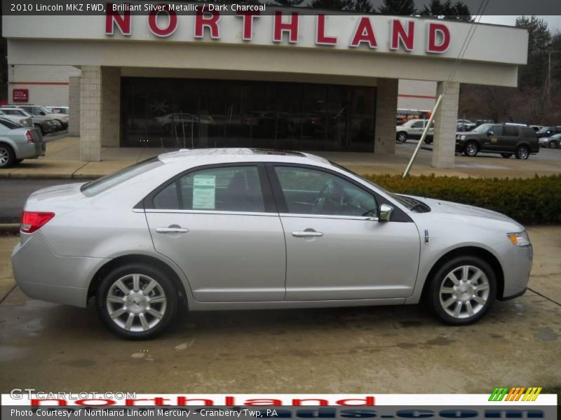 Brilliant Silver Metallic / Dark Charcoal 2010 Lincoln MKZ FWD