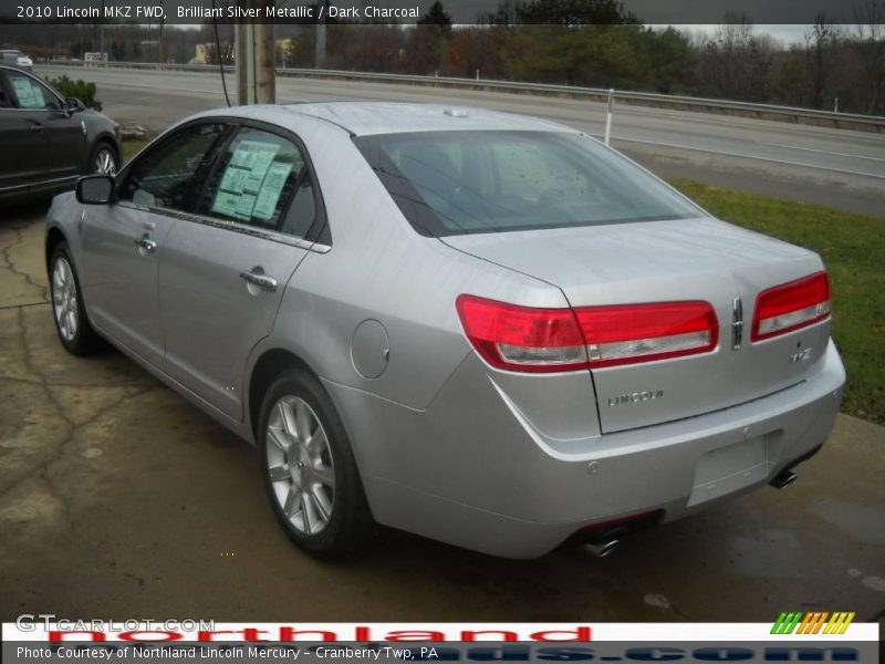 Brilliant Silver Metallic / Dark Charcoal 2010 Lincoln MKZ FWD