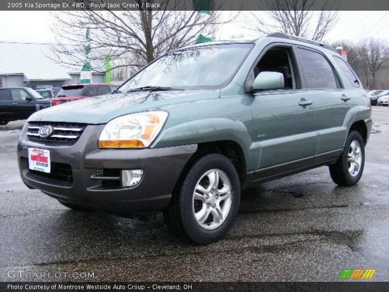 Royal Jade Green / Black 2005 Kia Sportage EX 4WD