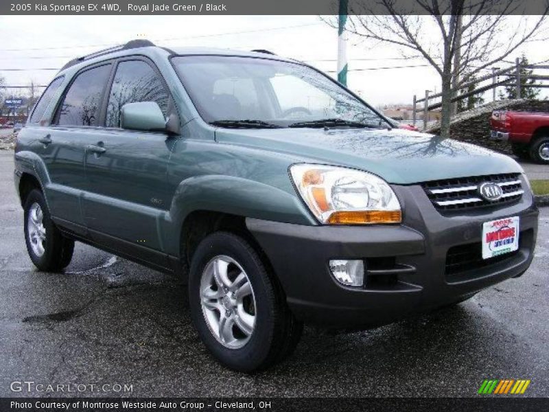 Royal Jade Green / Black 2005 Kia Sportage EX 4WD