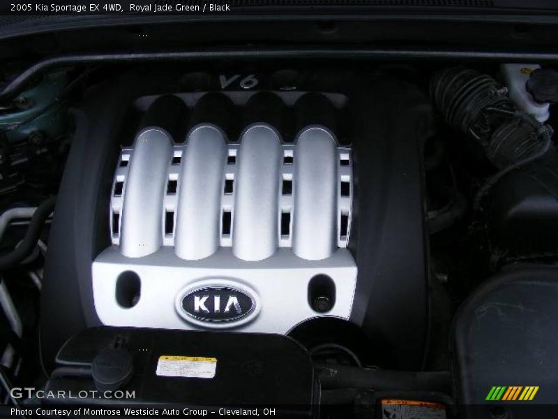 Royal Jade Green / Black 2005 Kia Sportage EX 4WD