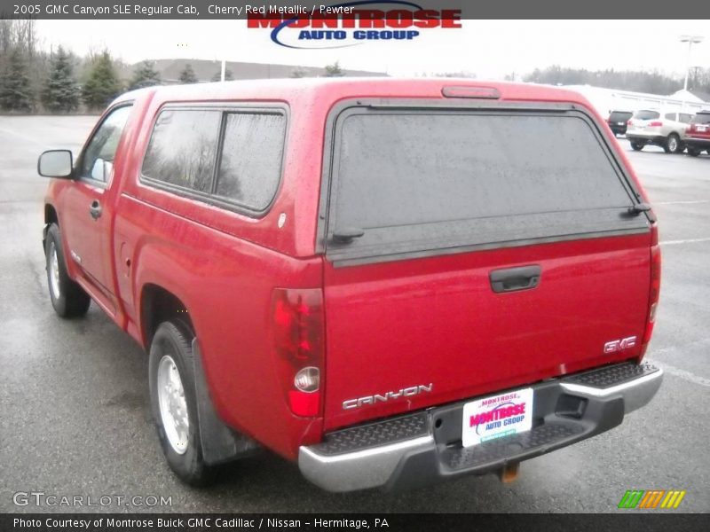 Cherry Red Metallic / Pewter 2005 GMC Canyon SLE Regular Cab