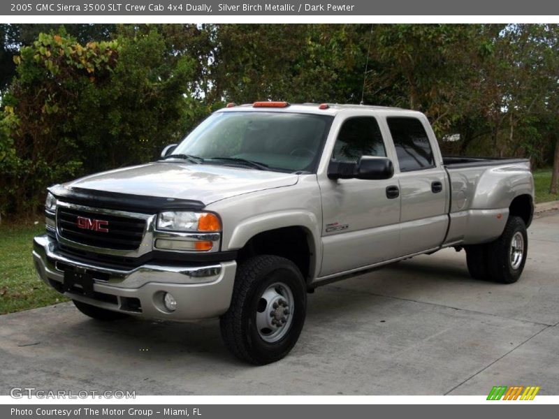 Silver Birch Metallic / Dark Pewter 2005 GMC Sierra 3500 SLT Crew Cab 4x4 Dually