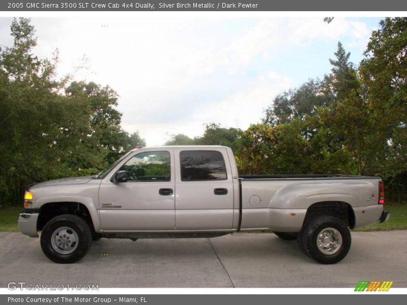 Silver Birch Metallic / Dark Pewter 2005 GMC Sierra 3500 SLT Crew Cab 4x4 Dually