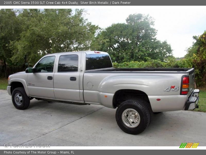 Silver Birch Metallic / Dark Pewter 2005 GMC Sierra 3500 SLT Crew Cab 4x4 Dually