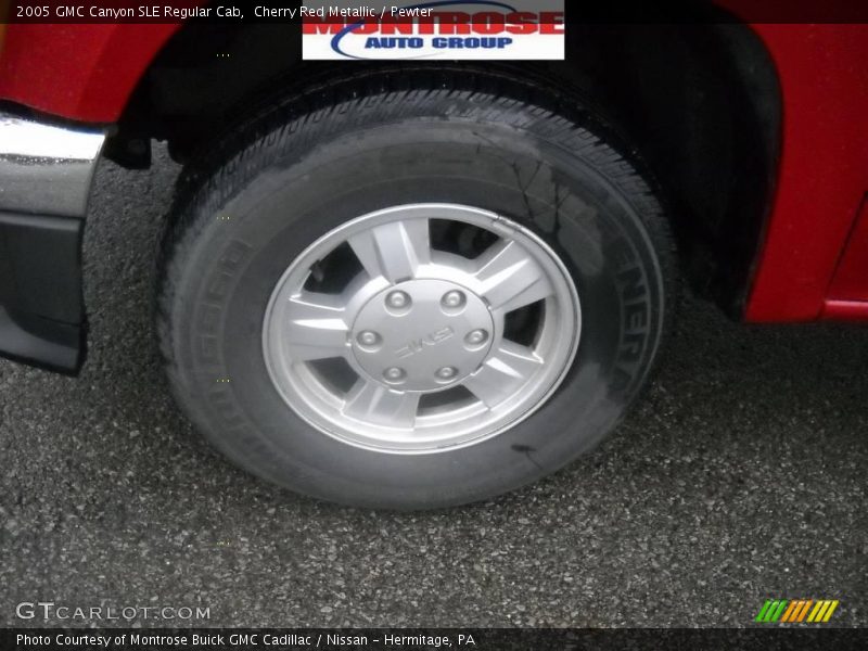 Cherry Red Metallic / Pewter 2005 GMC Canyon SLE Regular Cab