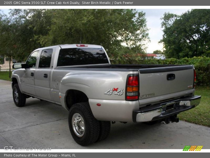 Silver Birch Metallic / Dark Pewter 2005 GMC Sierra 3500 SLT Crew Cab 4x4 Dually
