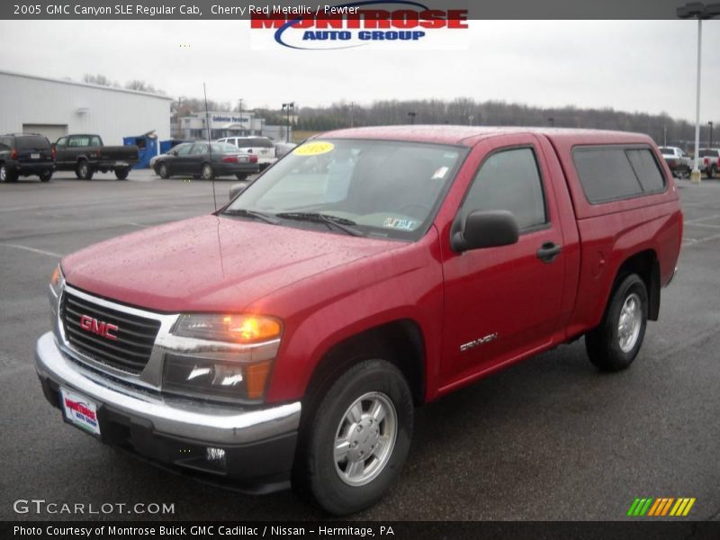 Cherry Red Metallic / Pewter 2005 GMC Canyon SLE Regular Cab