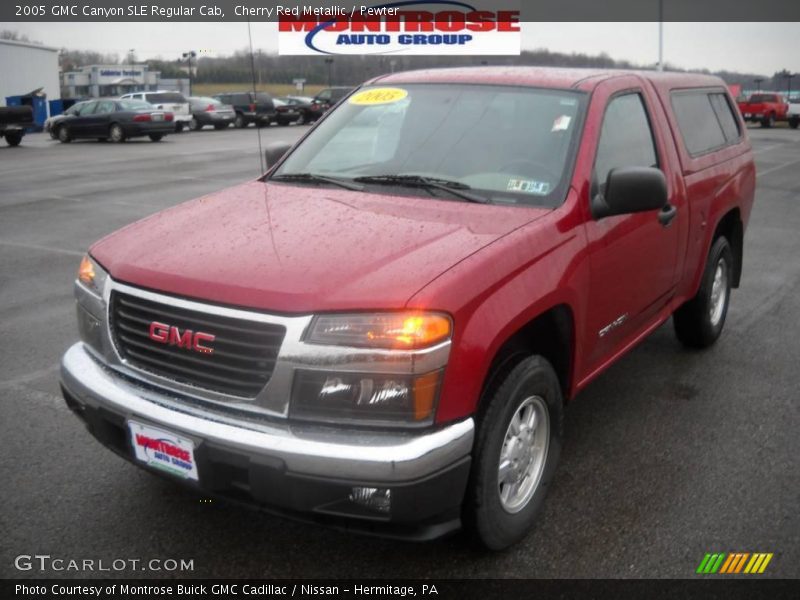 Cherry Red Metallic / Pewter 2005 GMC Canyon SLE Regular Cab