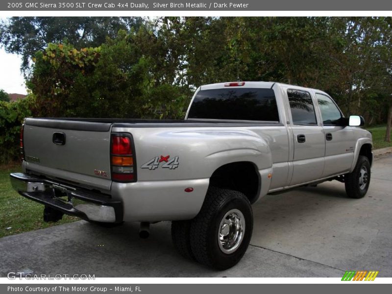 Silver Birch Metallic / Dark Pewter 2005 GMC Sierra 3500 SLT Crew Cab 4x4 Dually