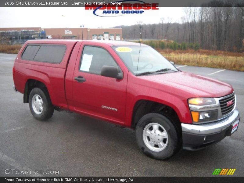 Cherry Red Metallic / Pewter 2005 GMC Canyon SLE Regular Cab