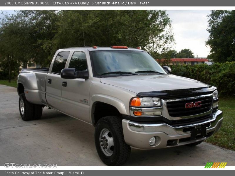 Silver Birch Metallic / Dark Pewter 2005 GMC Sierra 3500 SLT Crew Cab 4x4 Dually