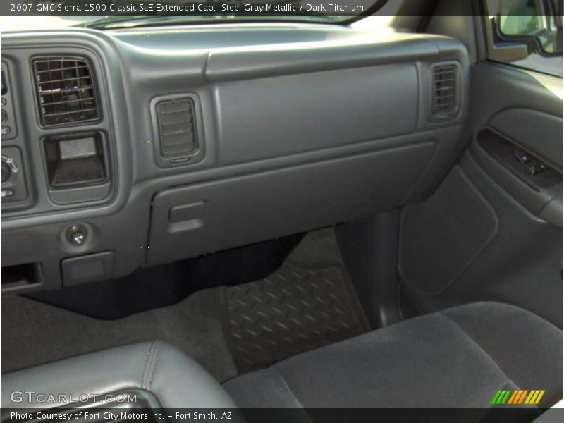 Steel Gray Metallic / Dark Titanium 2007 GMC Sierra 1500 Classic SLE Extended Cab