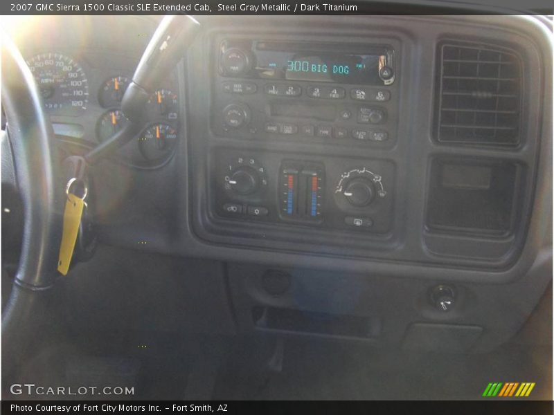 Steel Gray Metallic / Dark Titanium 2007 GMC Sierra 1500 Classic SLE Extended Cab