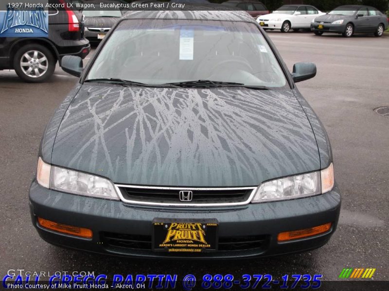 Eucalyptus Green Pearl / Gray 1997 Honda Accord LX Wagon