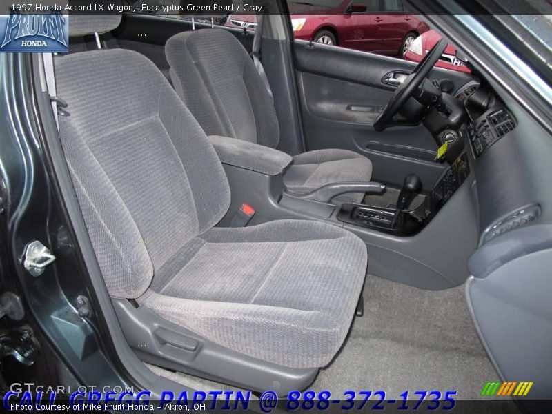 Eucalyptus Green Pearl / Gray 1997 Honda Accord LX Wagon