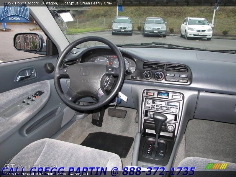 Eucalyptus Green Pearl / Gray 1997 Honda Accord LX Wagon